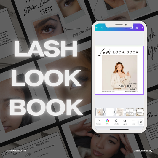 Lash Look Book: Editable Template