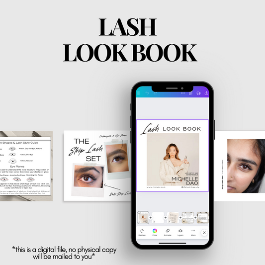 Lash Look Book: Editable Template